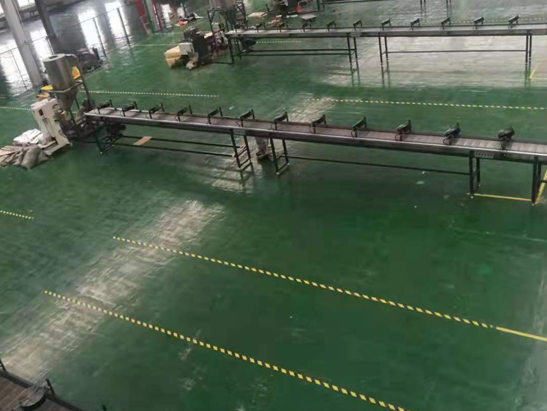 降解料造粒输送带